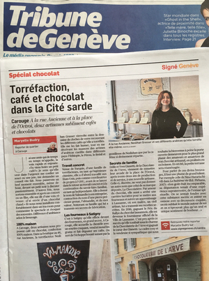 Valmandin dans la Tribune de Genève